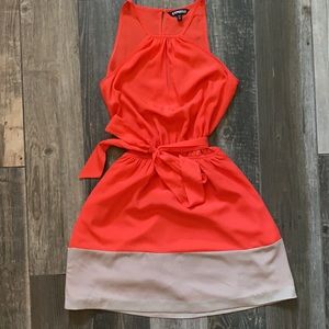 Express summer dress with sash waist detail